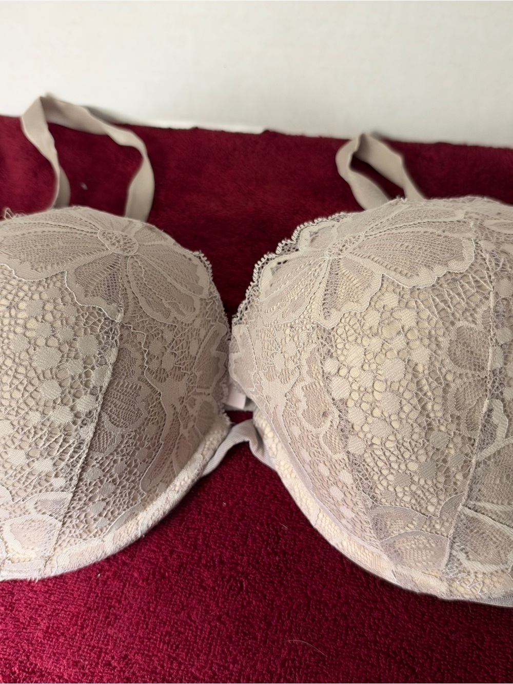 Victoria’s Secret Lace Push-Up Bra in Nude - Women's Intimates